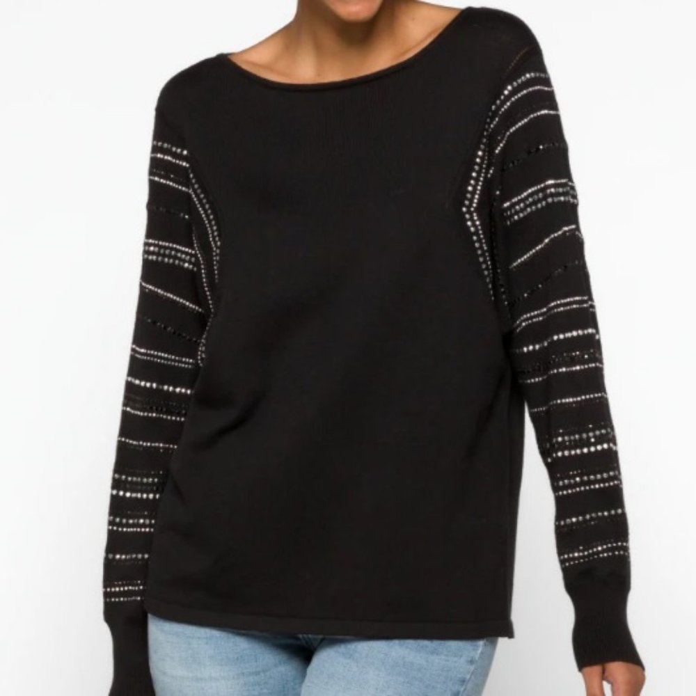 Vince Camuto Dolman Sleeve Studded Pullover, NWT